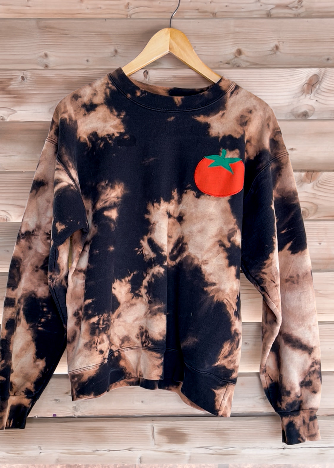 Bleach Tie Dye Tomato Crewneck - Adult Size Small