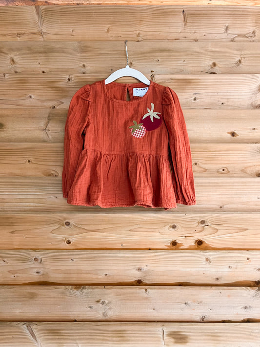 Terra Cotta Tomato Tunic Dress - size 2T