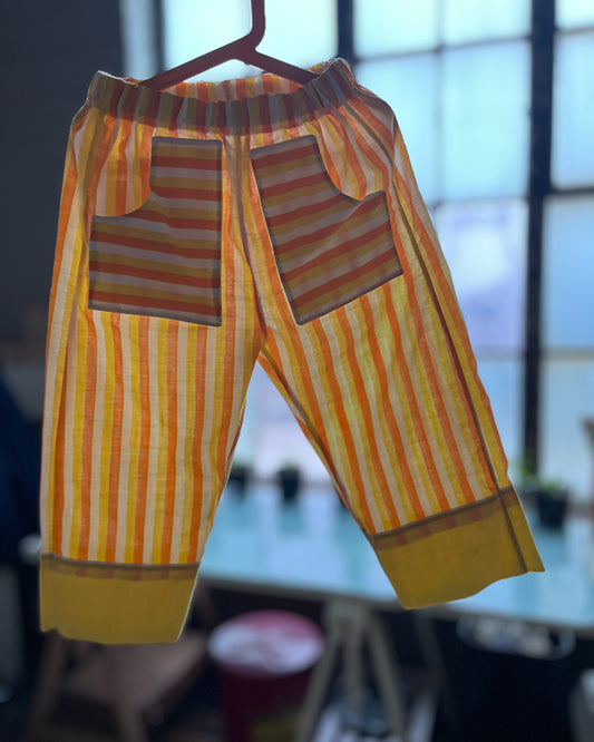 Yellow And Orange pillowcase Pant - size 4/5