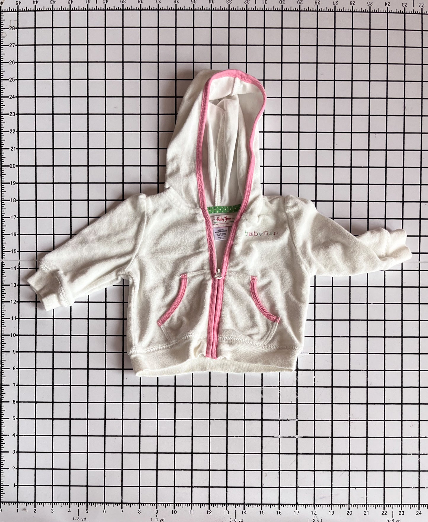 Baby Gap Terry Zip-Up - approx size 0-3m