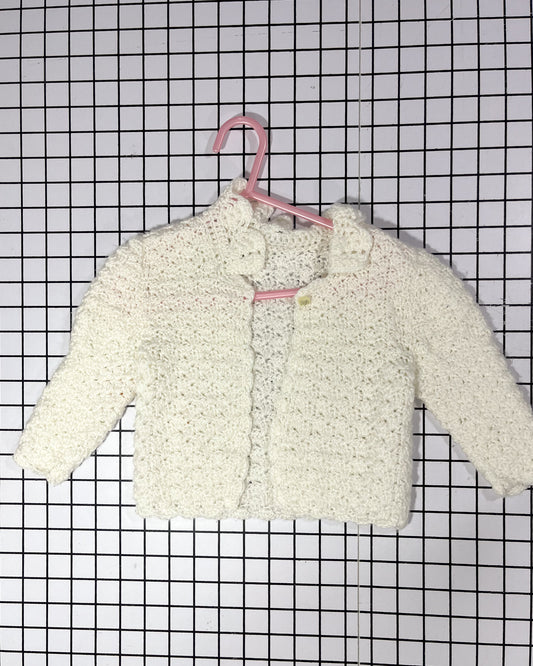 Handmade Cardigan - approx size 6-12mos