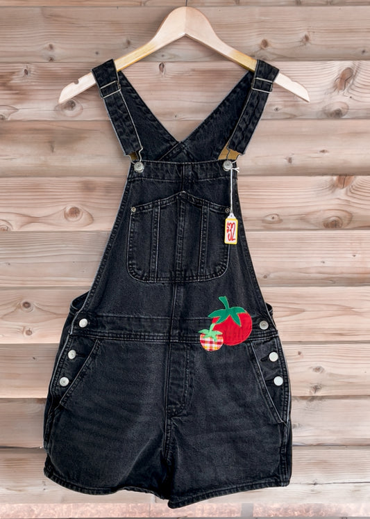 Tomato Overall Shorts - Adult Size Small