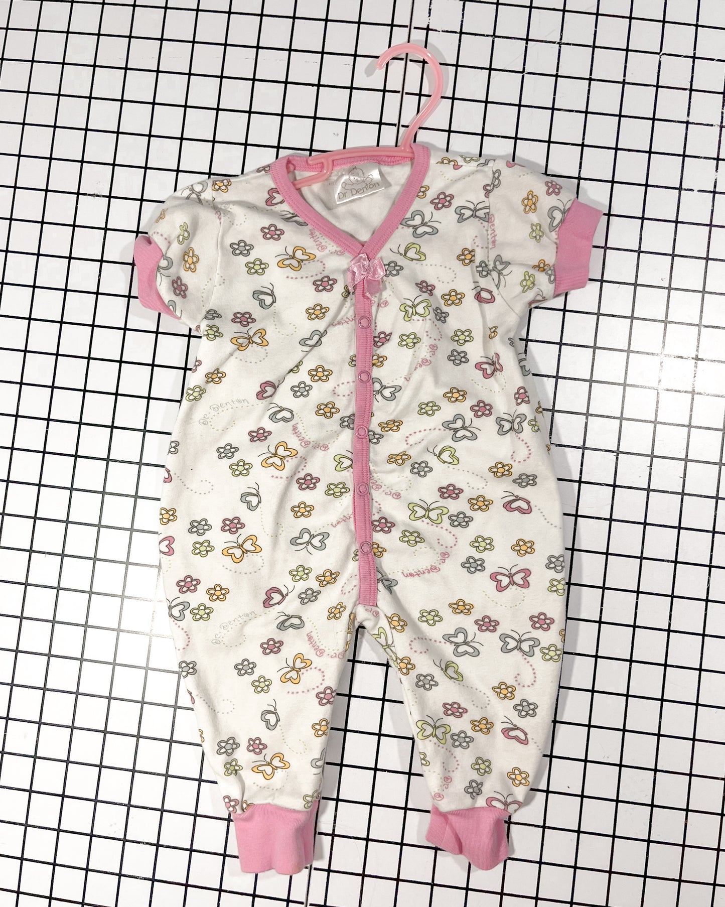 Vintage Floral Bubble Romper - approx size 12mos