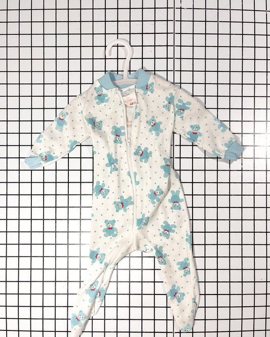 Vintage Teddy Bear Sleeper - approx size 3-6mos