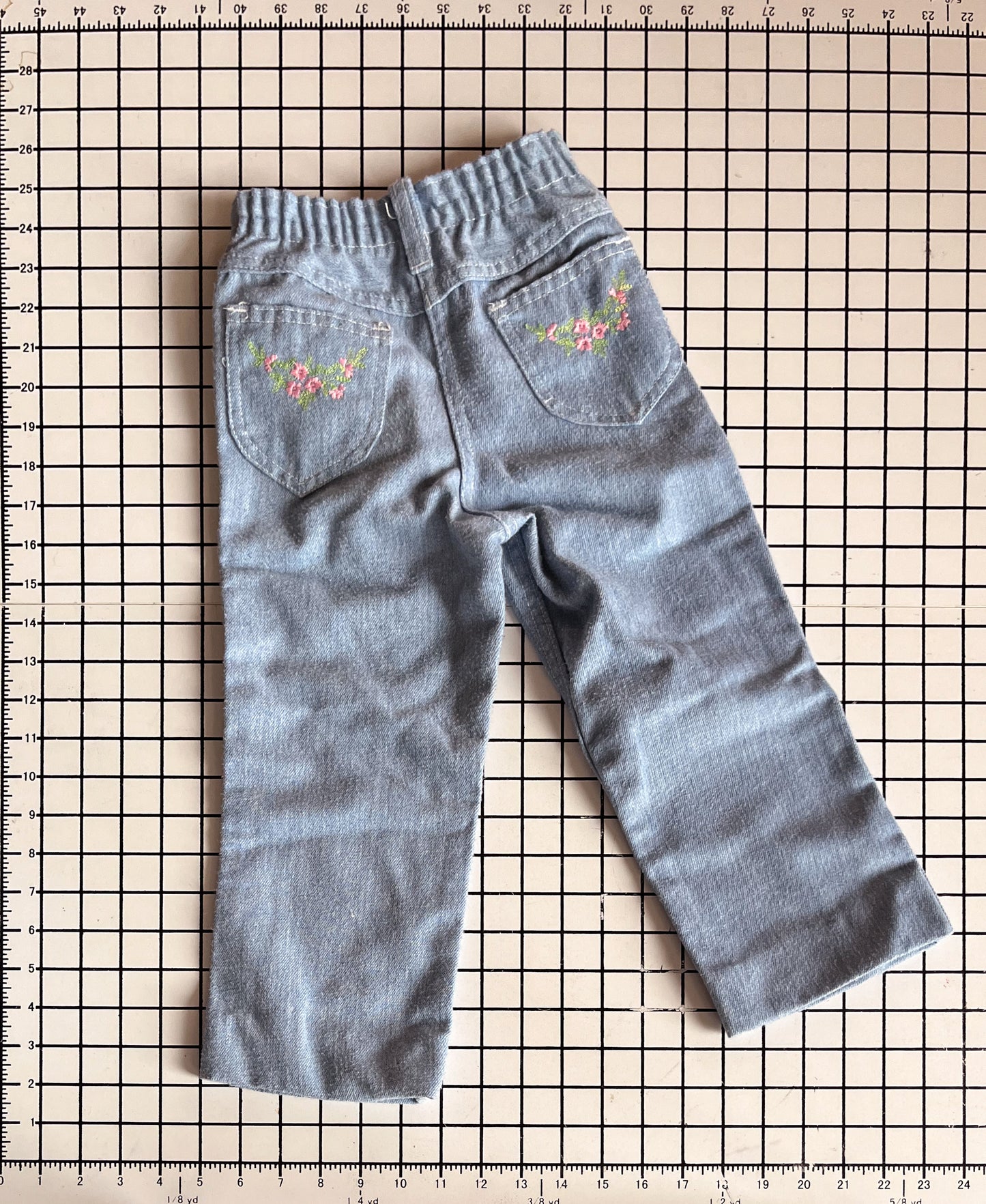 Vintage Embroidered Jeans - approx size 4/5 (hemmed after market)