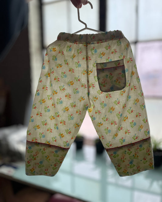 All Over Floral Pillowcase Pant - size 2/3T