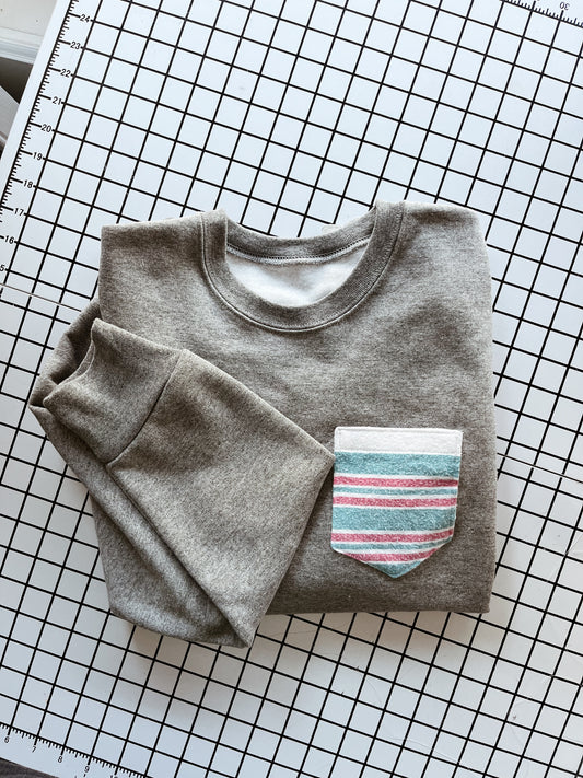 Hospital Blanket Pocket Crewneck