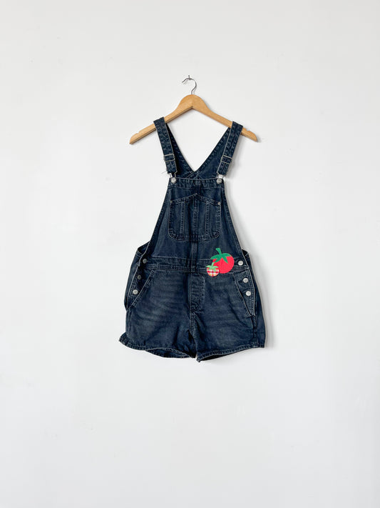 Black Denim Tomato Shorteralls - Adult Size S