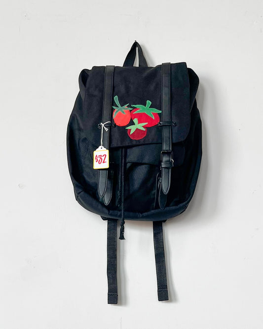 Black Canvas Tomato Cargo Backpack